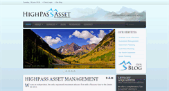 Desktop Screenshot of highpassasset.com